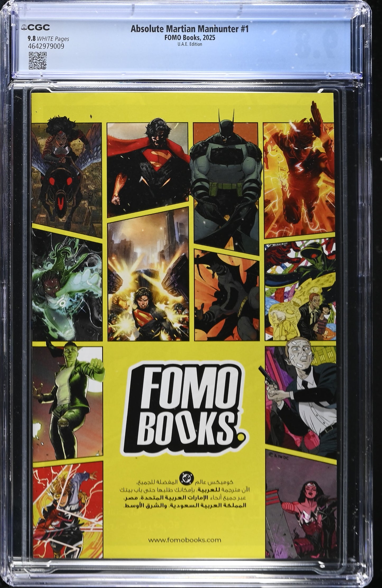 Absolute Martian Manhunter #1 – CGC 9.8 White Pages – UAE Edition – Javier Rodríguez Cover (FOMO Books, 2025)