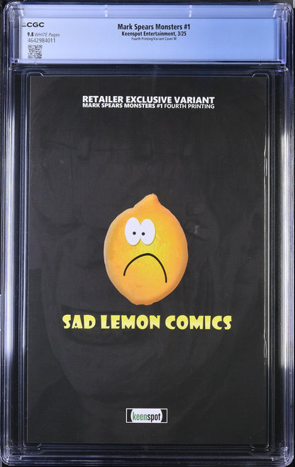 Mark Spears Monsters #1 Cover M – Virgin Variant (Sad Lemon Comics Exclusive) CGC 9.8