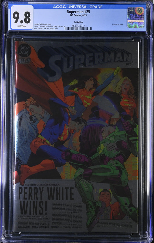 Superman #25 – Foil Variant CGC 9.8 (DC Comics)