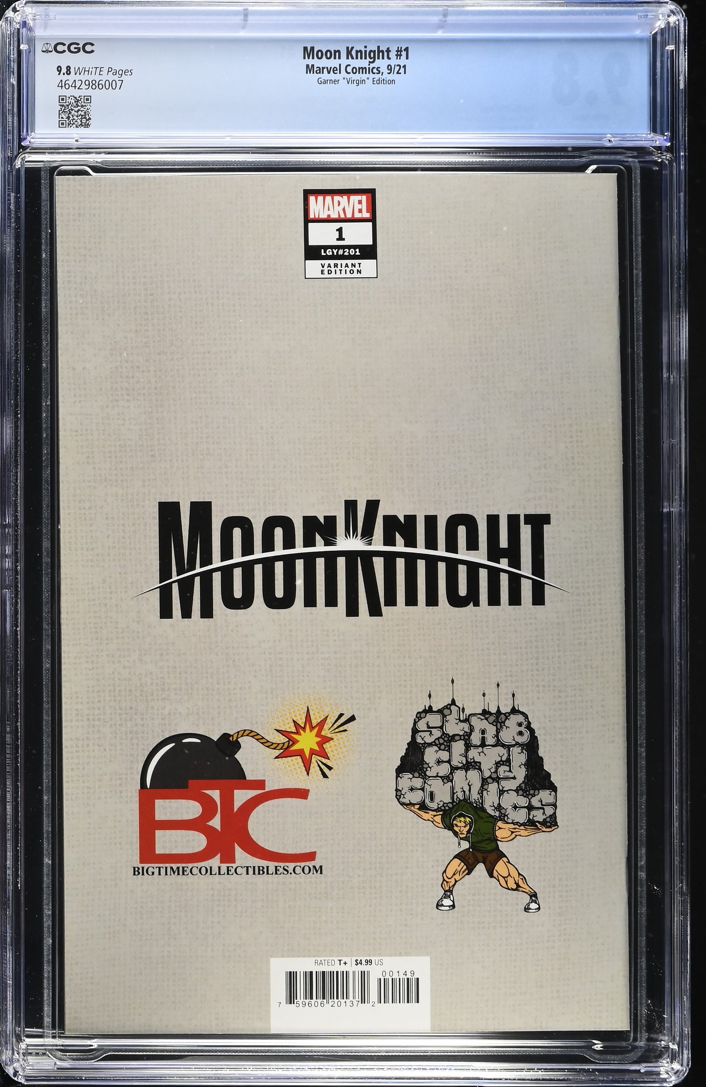 Moon Knight #1 – Garner Virgin Variant (Big Time Collectibles / Slab City Comics Exclusive) CGC 9.8