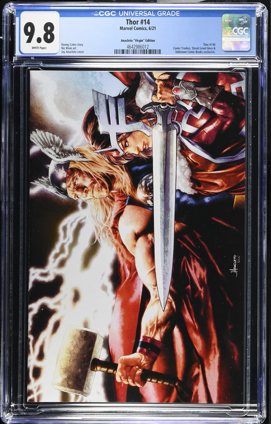 Thor #14 – Anacleto Virgin Variant (Comic Traders / Street Level Hero Exclusive) CGC 9.8