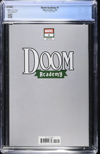Doom Academy #1 – Brown Virgin Variant CGC 9.8