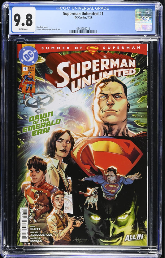 Superman Unlimited #1 CGC 9.8 (2025) – Rafael Albuquerque Cover