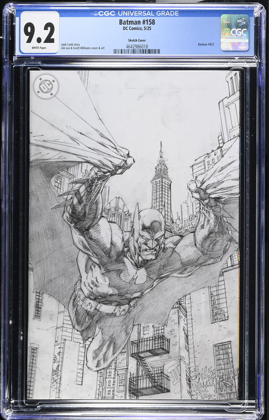 Batman #158 – Jim Lee Sketch Cover CGC 9.2