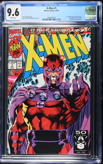 X-Men #1 – CGC 9.6 White Pages | Jim Lee Cover | First Appearance of the Acolytes | Marvel Comics 1991