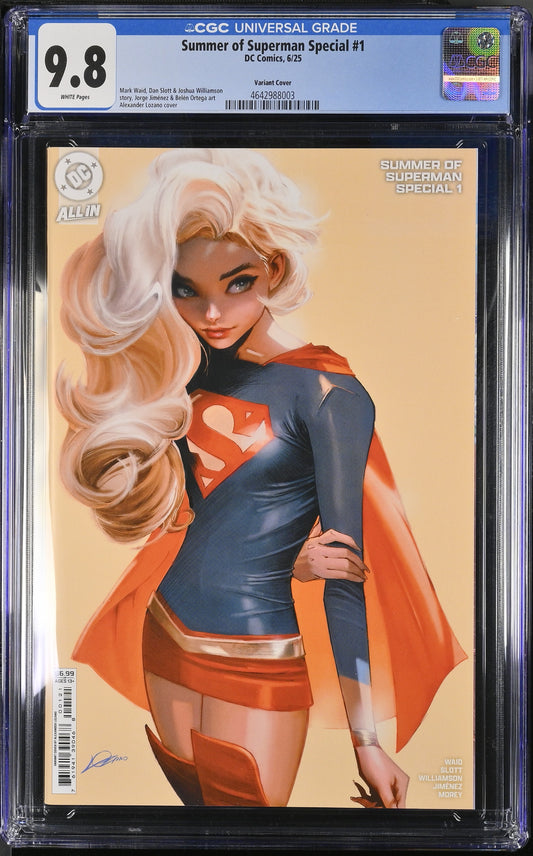 Summer of Superman Special #1 – CGC 9.8 White Pages | Variant Cover (Alexander Lozano) | DC Comics 2025