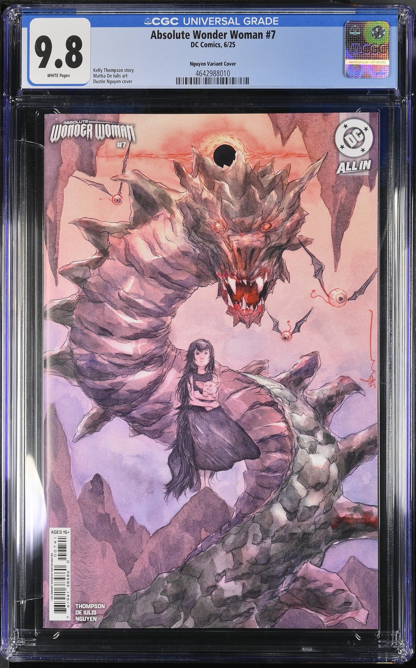 Absolute Wonder Woman #7 – CGC 9.8 White Pages | Nguyen Ratio 1:25 Cover | DC Comics 2025