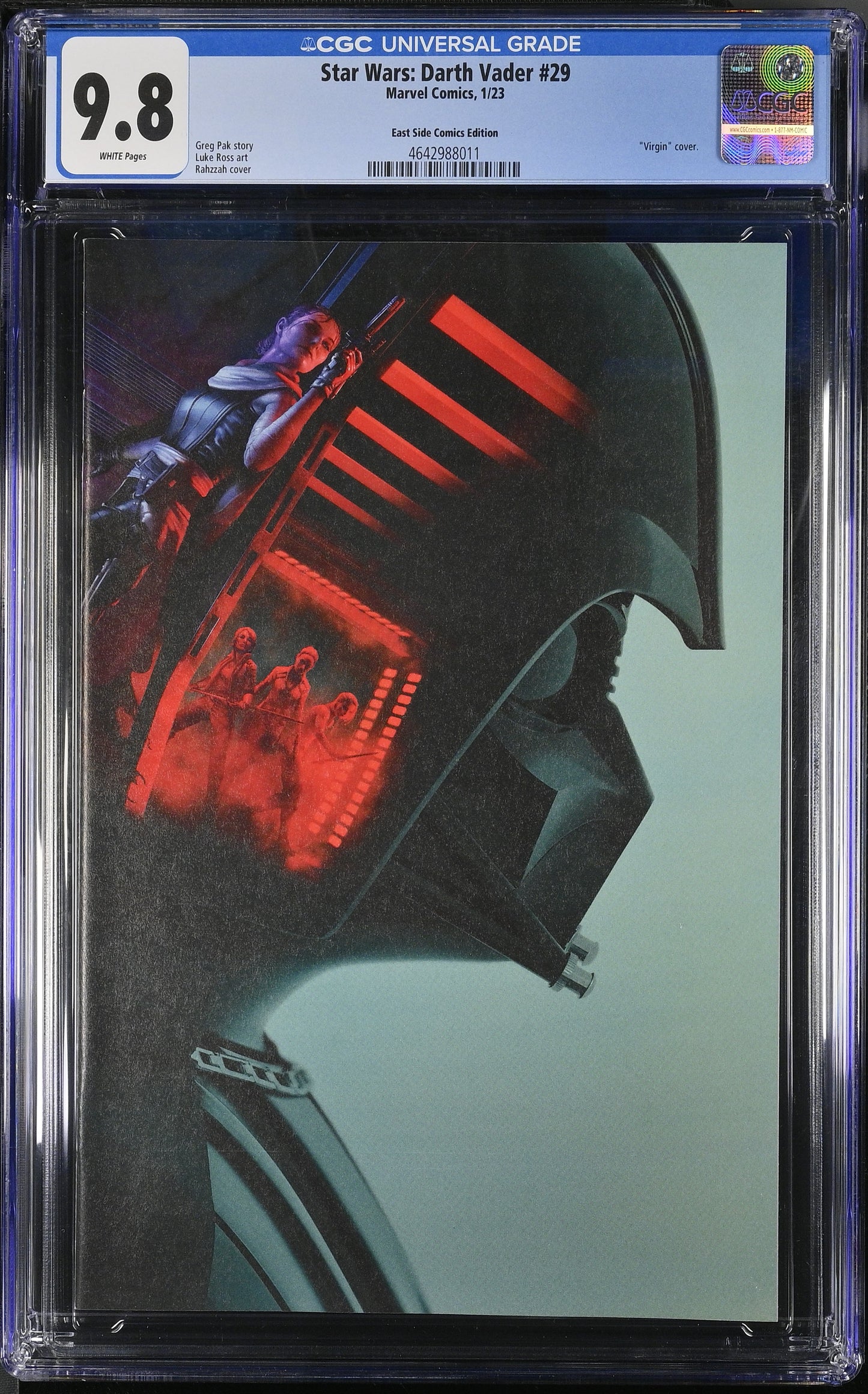 Star Wars: Darth Vader #29 – CGC 9.8 White Pages | East Side Comics Virgin Variant | Marvel Comics 2023