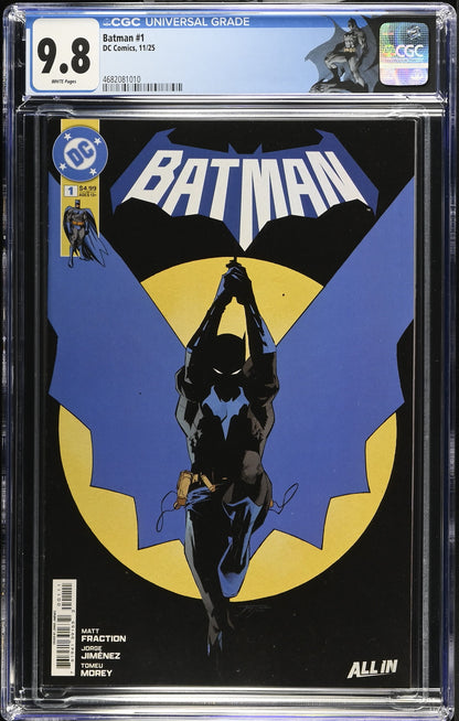 Batman #1 (2025) CGC 9.8 Jorge Jiménez Cover & Art – Matt Fraction Story