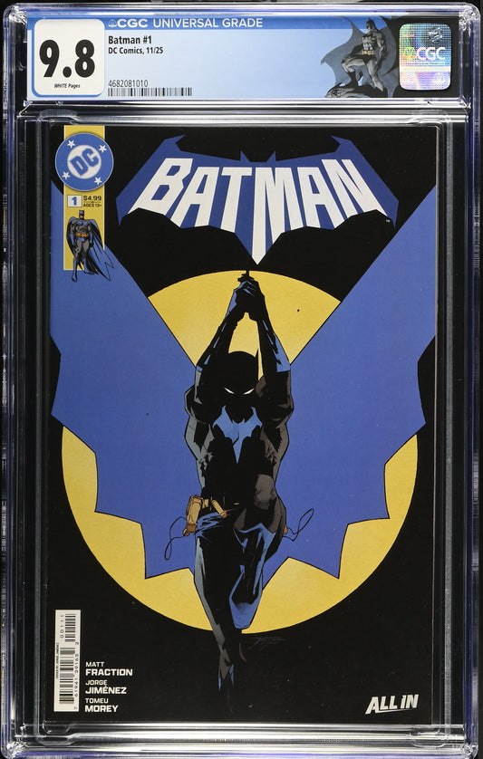 Batman #1 (2025) CGC 9.8 Jorge Jiménez Cover & Art – Matt Fraction Story