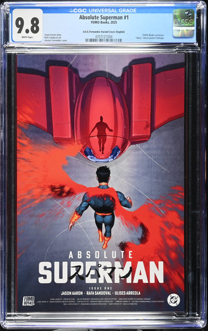 Absolute Superman #1 CGC 9.8 Akira Homage Javier Fernández FOMO Books UAE Exclusive Variant (English)