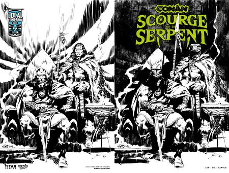 CONAN THE BARBARIAN SCOURGE OF THE SERPENT #1 (OF 4) CVR J ROBERTO DE LA TORRE LCSD EXCLUSIVE INKS WRAPAROUND VAR (MR) Allocations May Occur