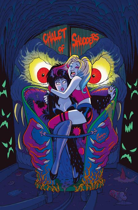 HARLEY QUINN X ELVIRA #1 CVR R INC 1:20 AMANDA CONNER FOIL VIRGIN VAR