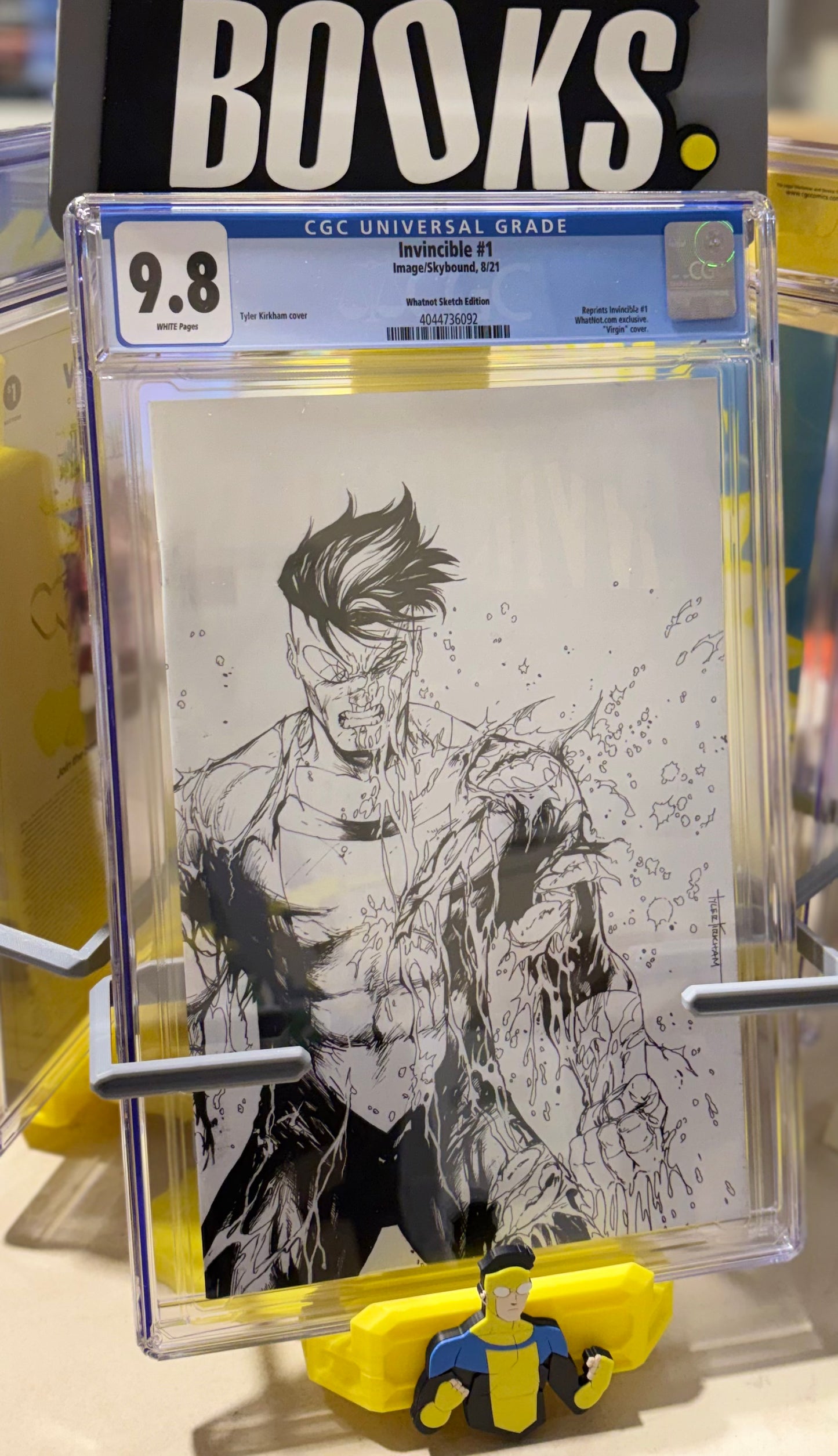 Invincible #1 Whatnot Sketch Edition CGC 9.8 (Virgin Cover, Tyler Kirkham, Image Skybound)