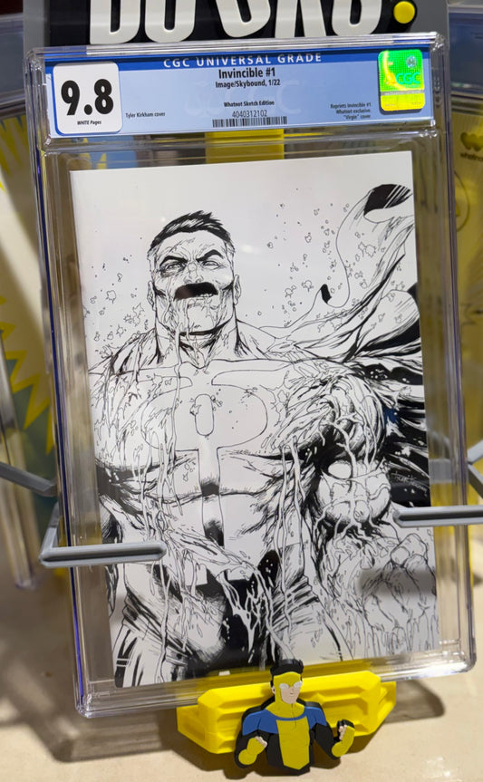 Invincible #1 Whatnot Sketch Edition CGC 9.8 (Virgin Cover, Tyler Kirkham, Image Skybound)