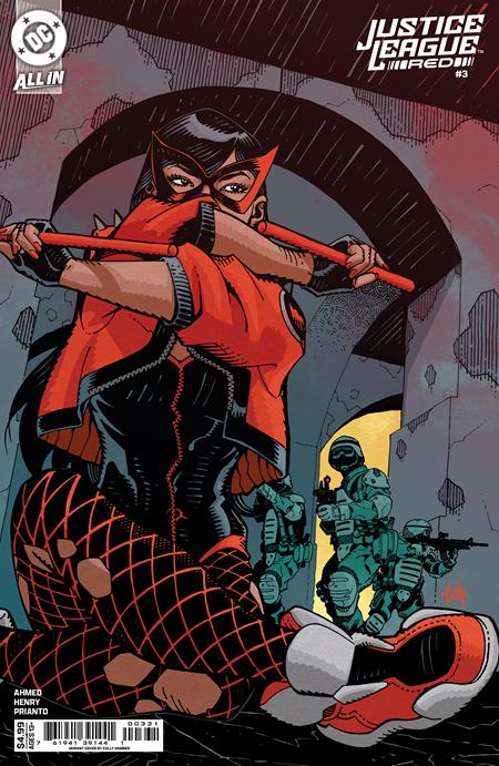 JUSTICE LEAGUE RED #3 (OF 6) CVR C CULLY HAMNER CARD STOCK VAR