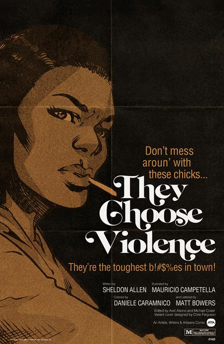 THEY CHOOSE VIOLENCE #2 (OF 5) CVR B RAHZZAH BLAXPLOITATION FILM HOMAGE VAR (MR)