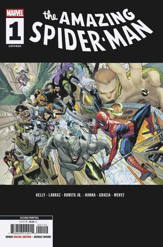The Amazing Spider-Man #1 2nd Printing Pepe Larraz