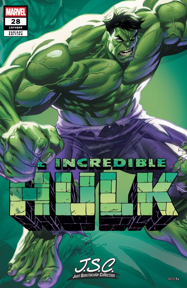 The Incredible Hulk #28 J. Scott Campbell Just Spectacular Collection Variant