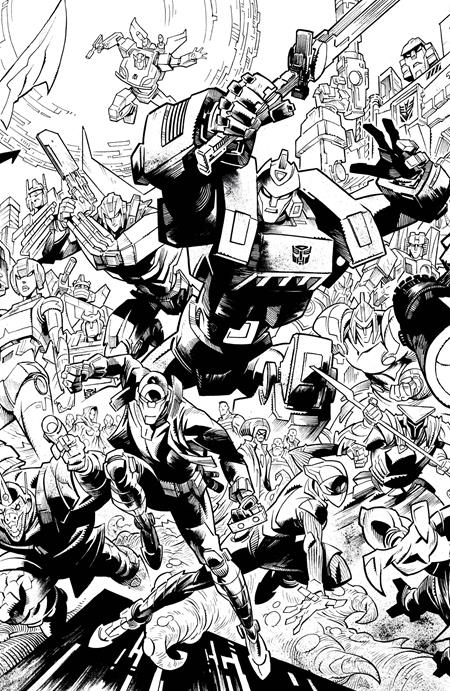 Void Rivals #20 Cover G Jason Howard Black & White Energon Universe Second Anniversary Connecting Virgin Variant