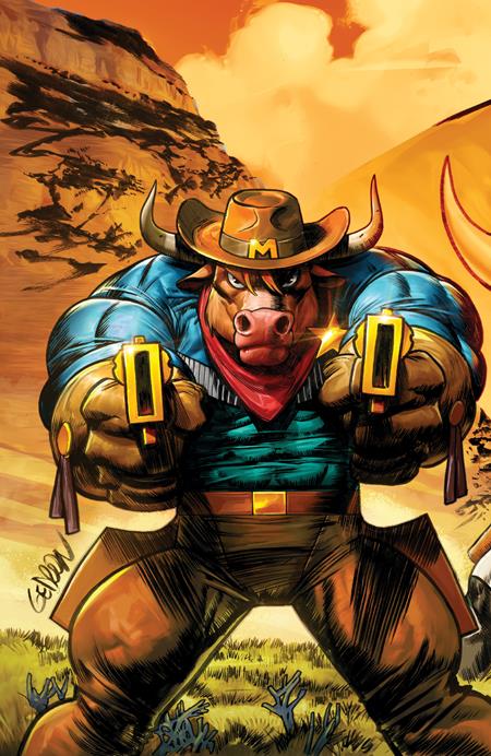 WILD WEST COW-BOYS OF MOO MESA #1 (OF 4) CVR G INC 1:10 JUAN GEDEON INTERLOCKING FULL ART VAR