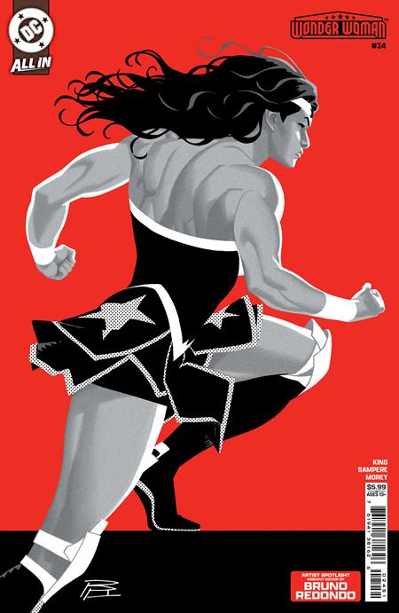 WONDER WOMAN #24 CVR D BRUNO REDONDO ARTIST SPOTLIGHT CARD STOCK VARIANT