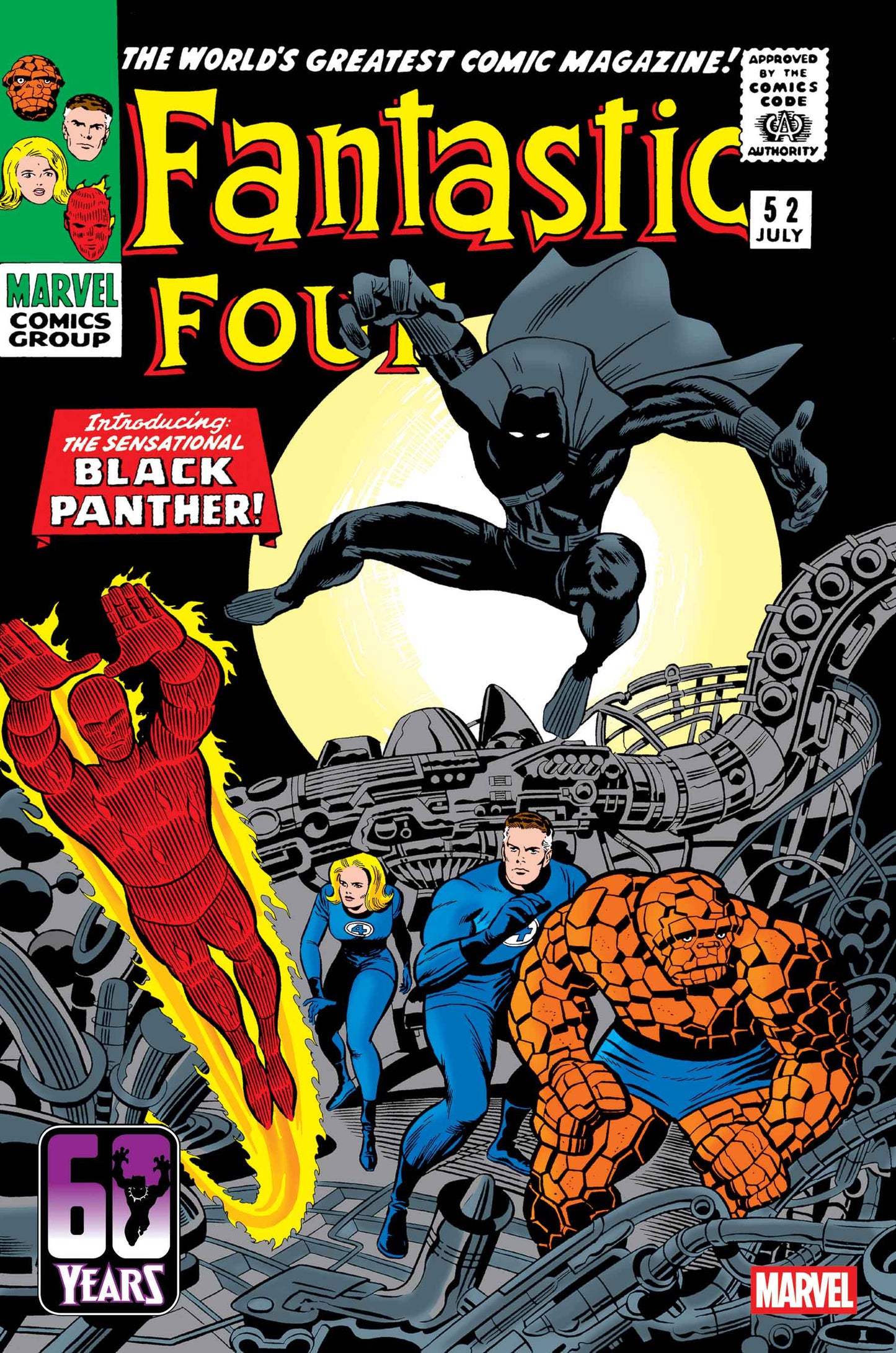 Fantastic Four #52 Facsimile Edition 24" x 36" Promo Poster - Jack Kirby art