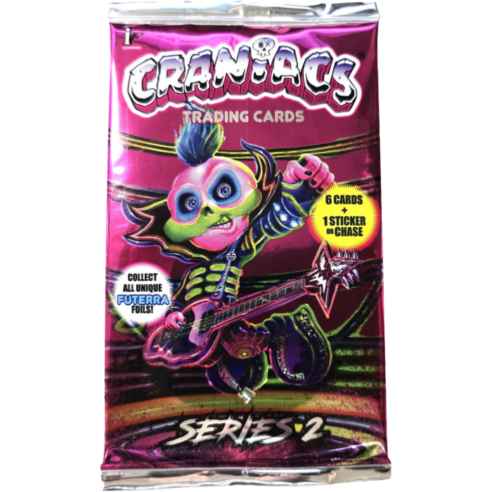 Craniacs - Series 2 Trading Cards Hobby Booster Pack (7 Cards)