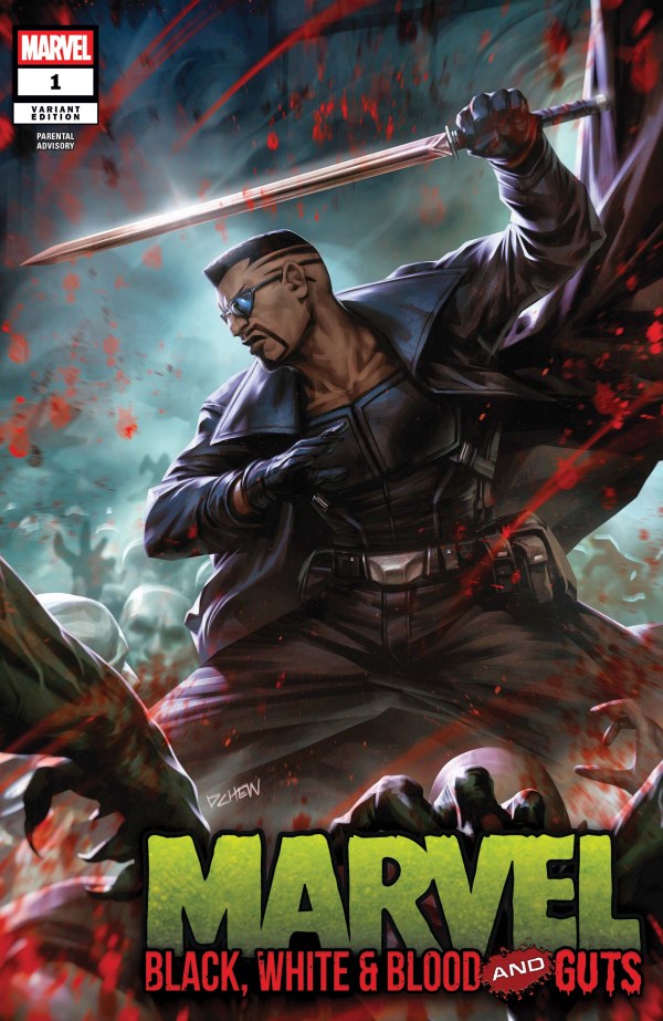 MARVEL: BLACK, WHITE & BLOOD AND GUTS #1 DERRICK CHEW VARIANT