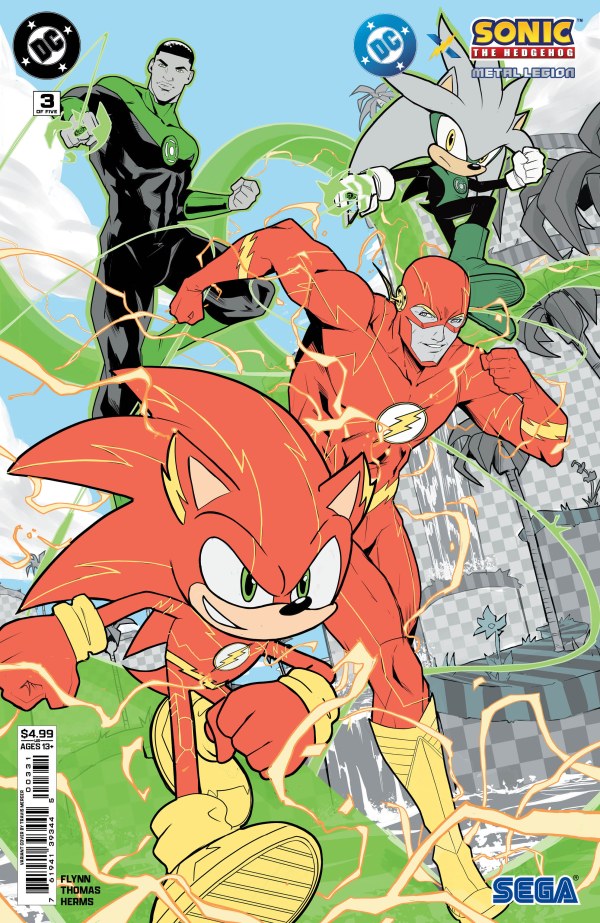 DC x Sonic the Hedgehog: The Metal Legion #3 Cover C Travis Mercer Variant
