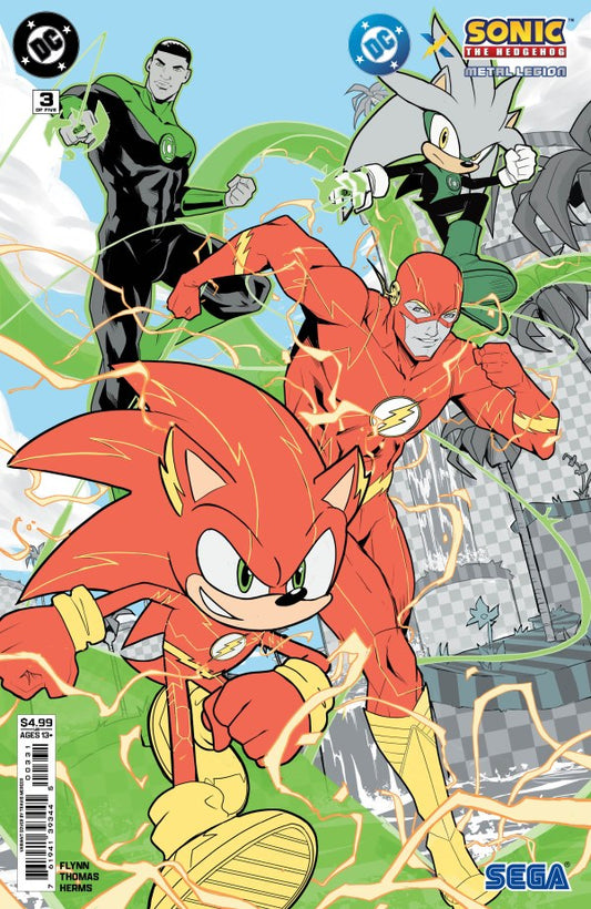 DC x Sonic the Hedgehog: The Metal Legion #3 Cover C Travis Mercer Variant