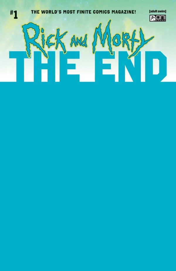 Rick and Morty: The End #1 Cover D Blue Blank Variant
