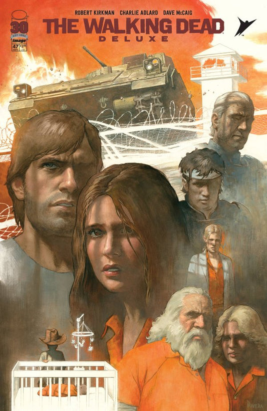 Walking Dead Deluxe #47 Cover C Paolo Rivera Connecting Variant