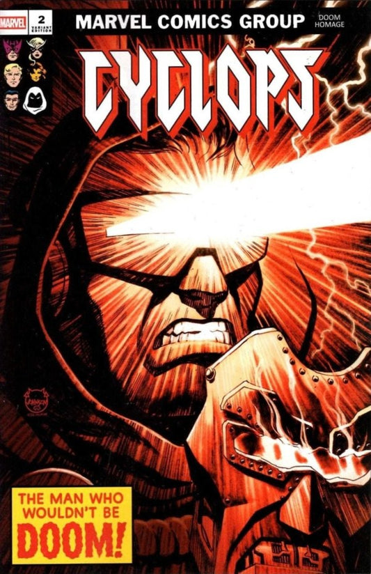 Cyclops #2 Dave Johnson Doom Homage Variant