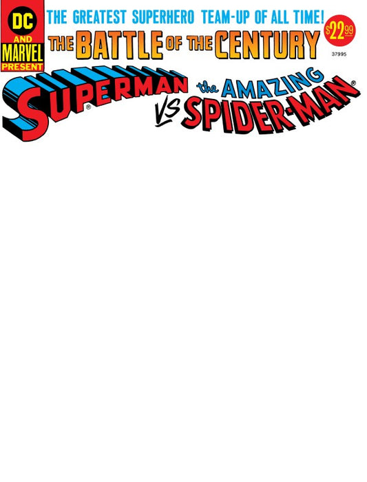 50th Anniversary Treasury Edition – Superman vs. The Amazing Spider-Man Facsimile Edition #1 Cover D Blank Variant