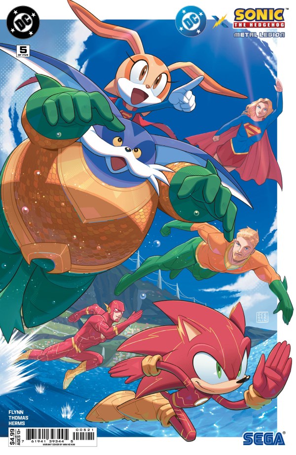 DC x Sonic the Hedgehog: The Metal Legion #5 Cover B Min Ho Kim Variant