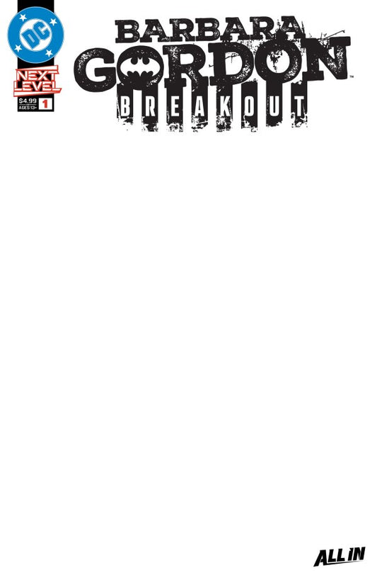 Barbara Gordon: Breakout #1 Cover F Blank Variant