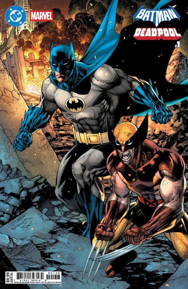 DC / Marvel: Batman / Deadpool #1 2nd Printing Jim Lee