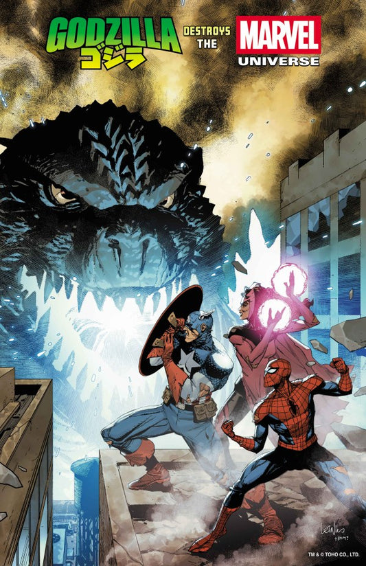 Godzilla Destroys the Marvel Universe #1 Leinil Francis Yu Variant