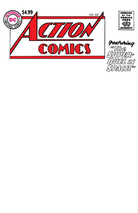Action Comics #242 Facsimile Edition 2026 Blank Variant