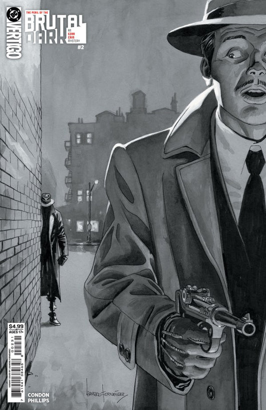 The Peril of the Brutal Dark: An Ezra Cain Mystery #2 Cover C Leandro Fernández Black & White Variant