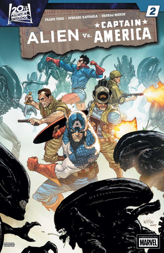 Alien vs. Captain America #2 cvr A by Leinil Francis Yu