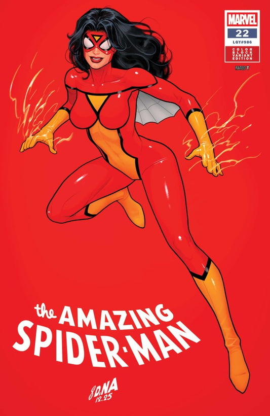 The Amazing Spider-Man #22 David Nakayama Color Block Red Variant