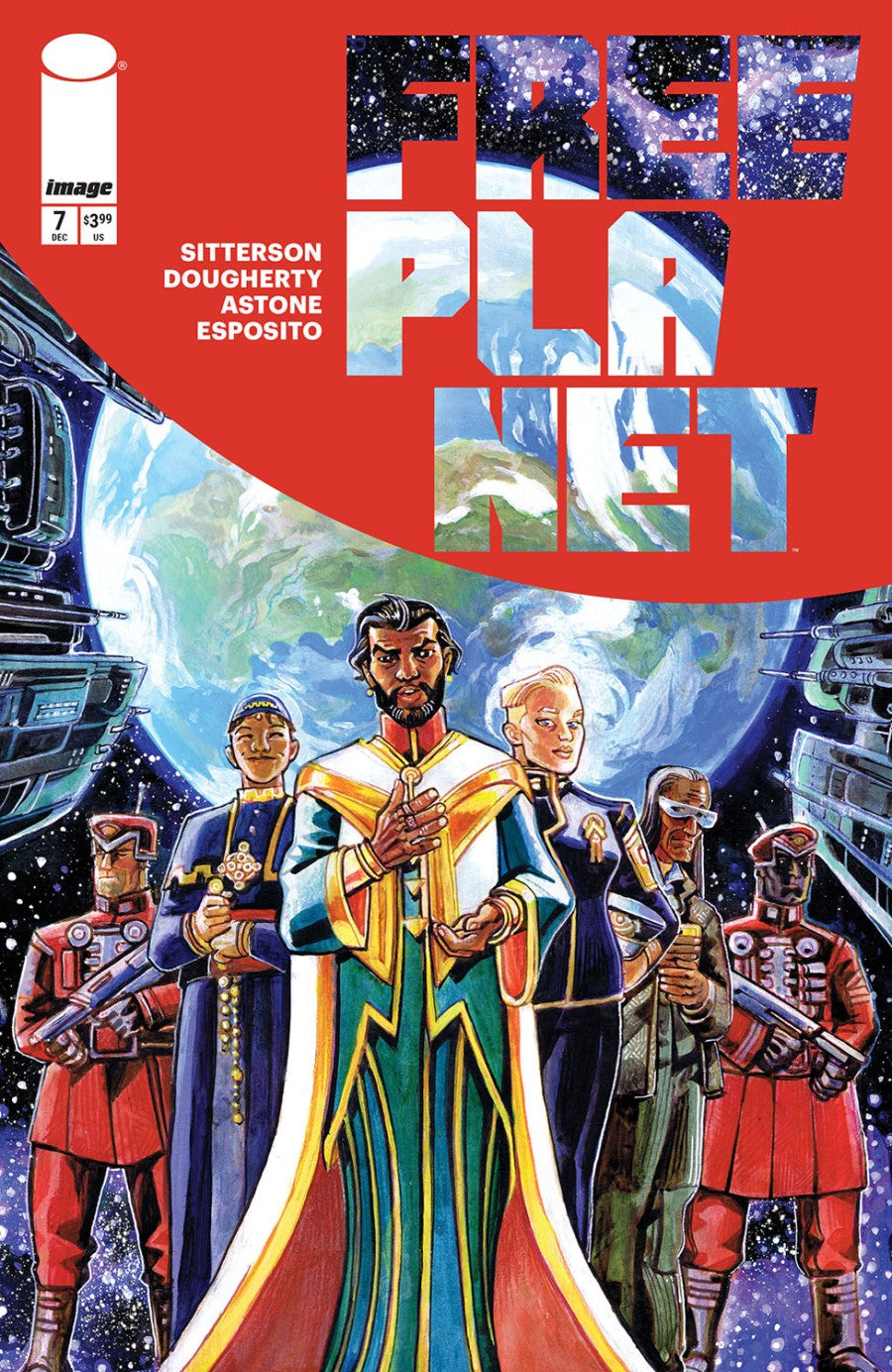 Free Planet #7 cvr A by Jed Dougherty