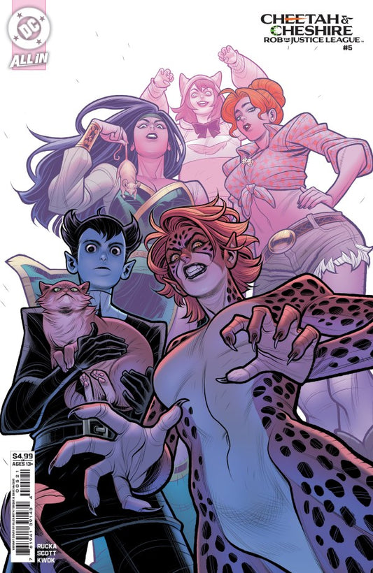 Cheetah and Cheshire Rob the Justice League #5 Cover C Elizabeth Torque Variant