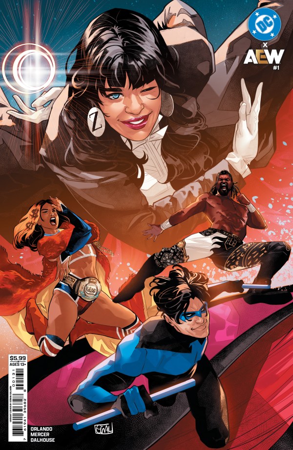 DC x AEW #1 Cover C Edwin Galmon Variant