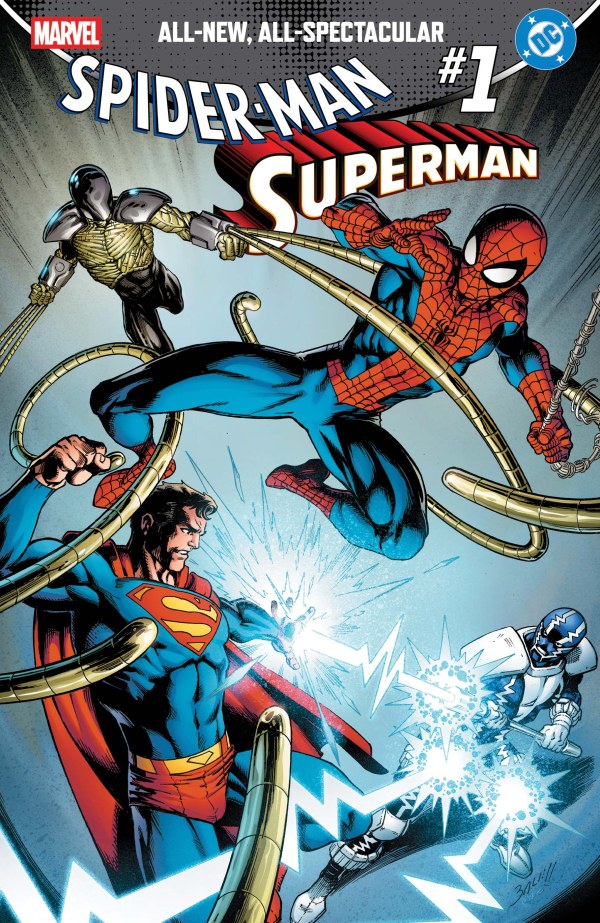 MARVEL/DC: SPIDER-MAN/SUPERMAN #1 MARK BAGLEY FOIL VARIANT