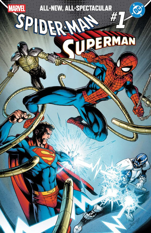 MARVEL/DC: SPIDER-MAN/SUPERMAN #1 MARK BAGLEY FOIL VARIANT