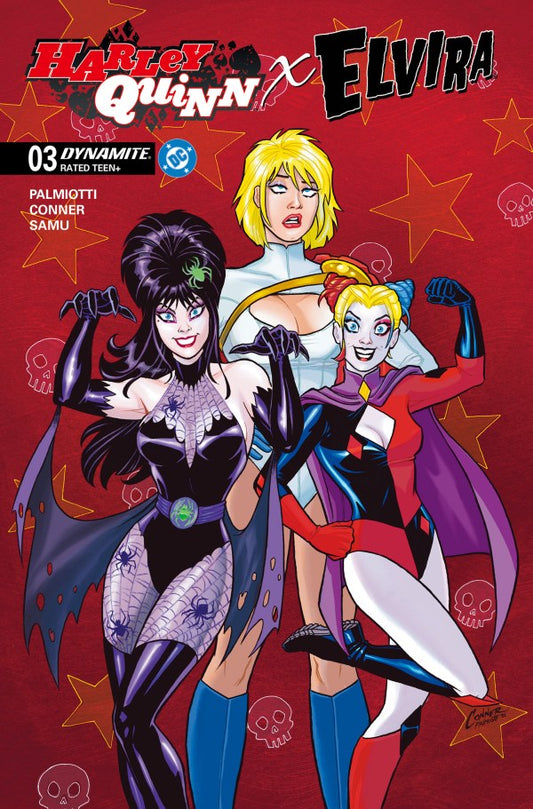 Harley Quinn X Elvira #3 cvr A by Amanda Conner