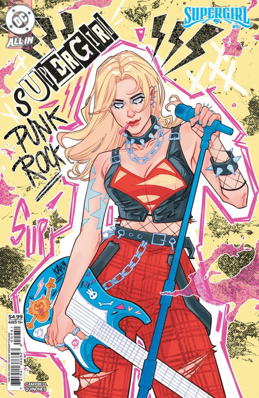 Supergirl #9 Cover F Marguerite Sauvage Punk Rock Variant